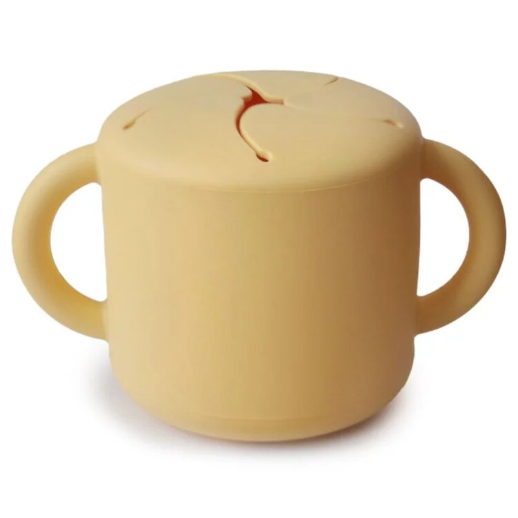 Mushie Snack cup - pale daffodil
