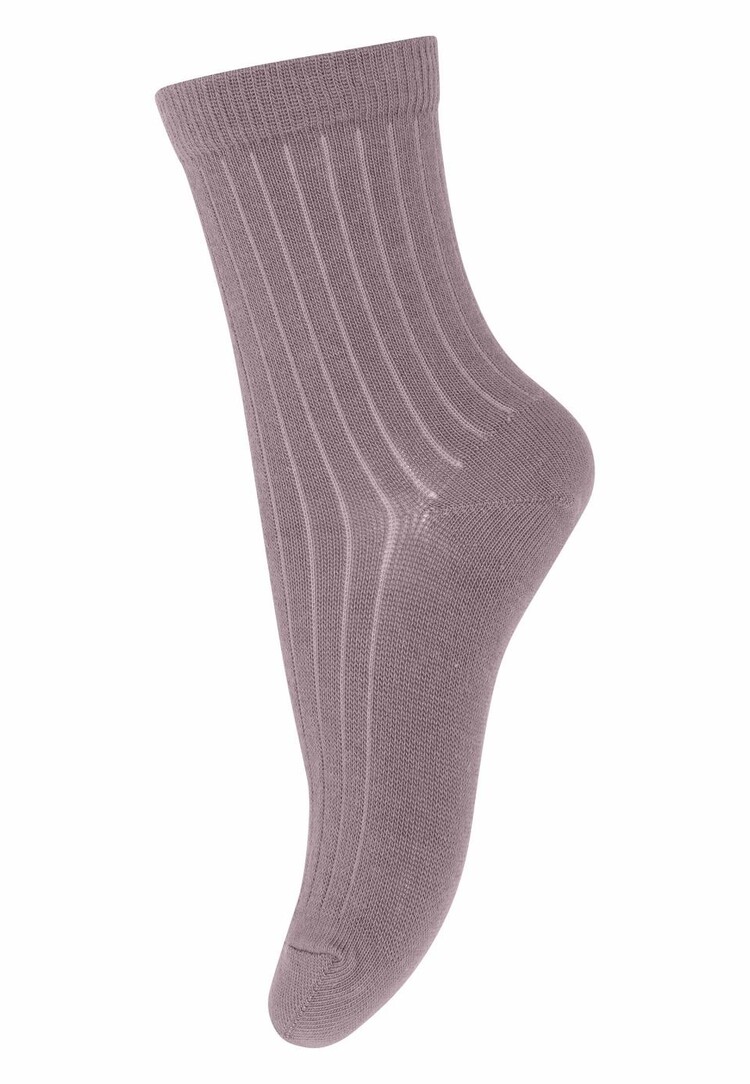MP Denmark 10 718 33 Wool rib socks dark purple dove