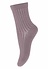 10 718 33 Wool rib socks dark purple dove