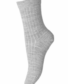 MP Denmark 10 718 491 Wool rib socks grey melange MP Denmark 10 718 491 Wool rib socks grey melange