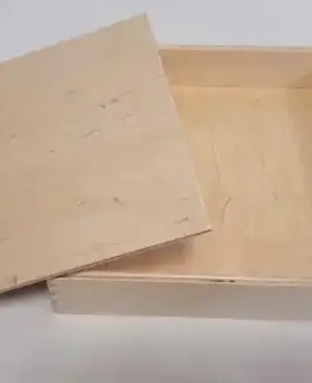 Oku Houten speelbak met deksel 25x25x5 Oku Houten speelbak met deksel 25x25x5