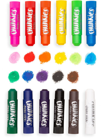 Ooly Ooly - Chunkies Paint Sticks Classic 12 stuks