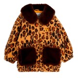 Mini Rodini Leopard faux fur jacket