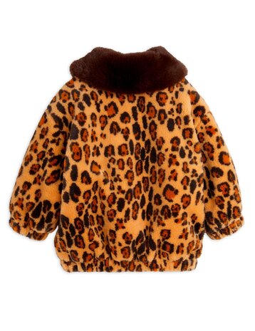 Mini Rodini Leopard faux fur jacket Mini Rodini Leopard faux fur jacket