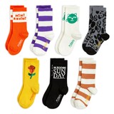 Mini Rodini Cats 7 pack socks - multi