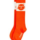 Mini Rodini Cats knee high socks - red