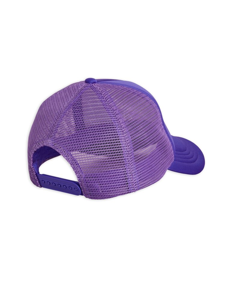 Mini Rodini Sunday emb trucker cap - purple Mini Rodini Sunday emb trucker cap - purple