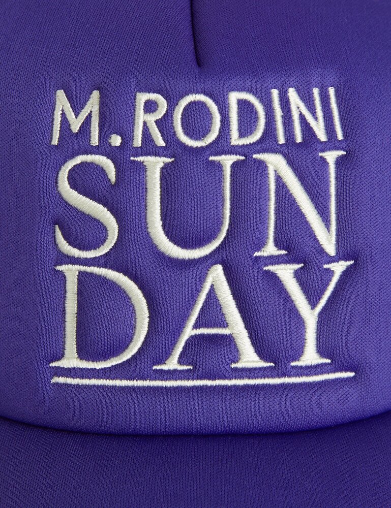 Mini Rodini Sunday emb trucker cap - purple Mini Rodini Sunday emb trucker cap - purple
