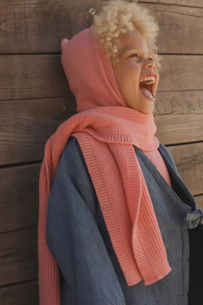 Hvid Scarf Gustave - Bubblegum - sjaal Hvid Scarf Gustave - Bubblegum - sjaal