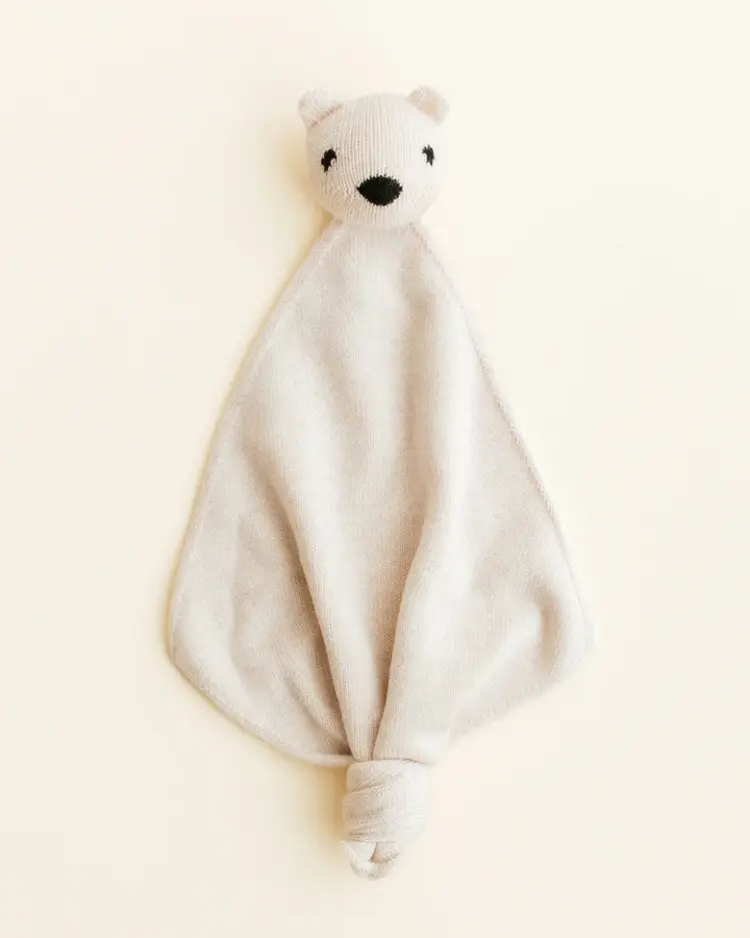 Hvid Teddy Tokki cream - knuffeldoekje merinowol