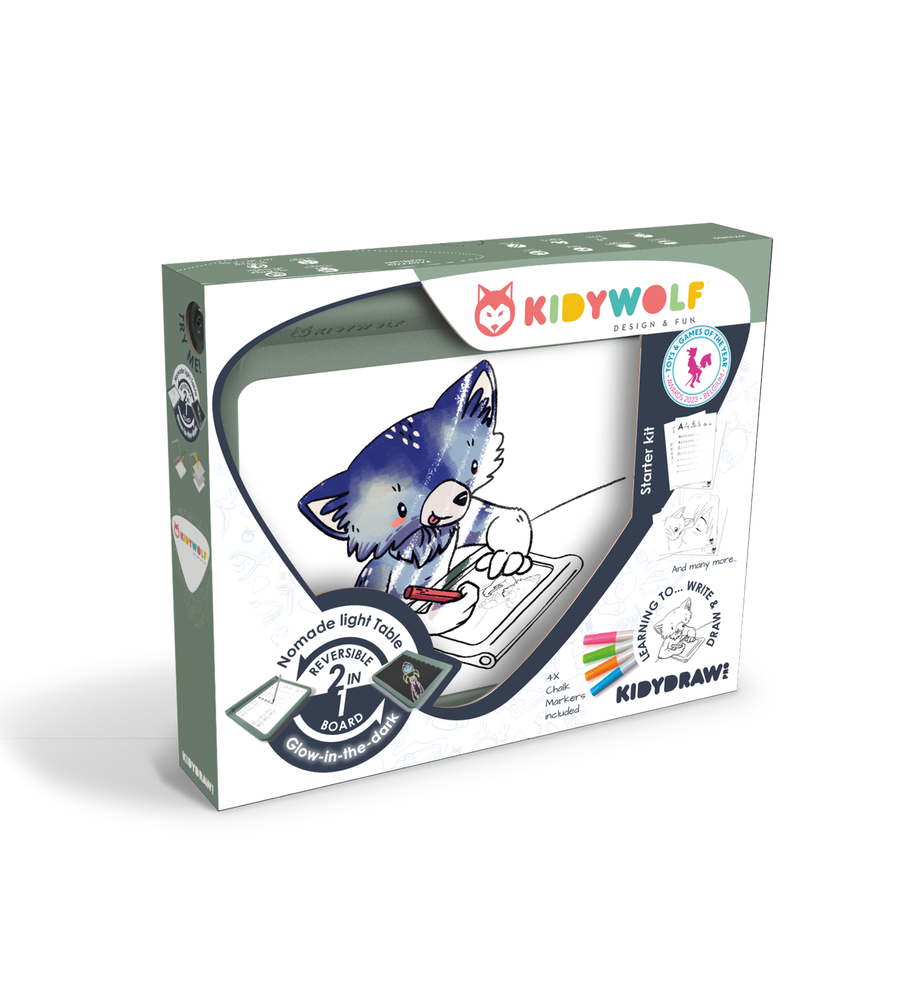 Kidywolf Kidydraw Pro dubbelzijdig tekenbord Kidywolf Kidydraw Pro dubbelzijdig tekenbord