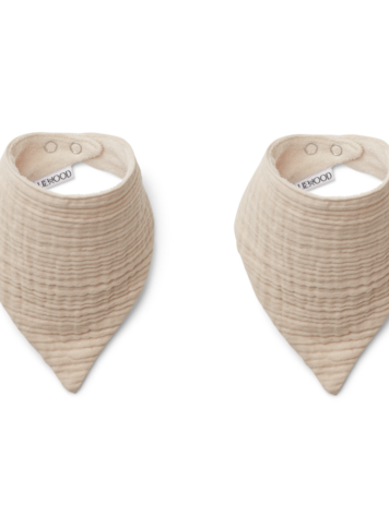 Liewood Andrea bib 2-pack 5060 Sandy
