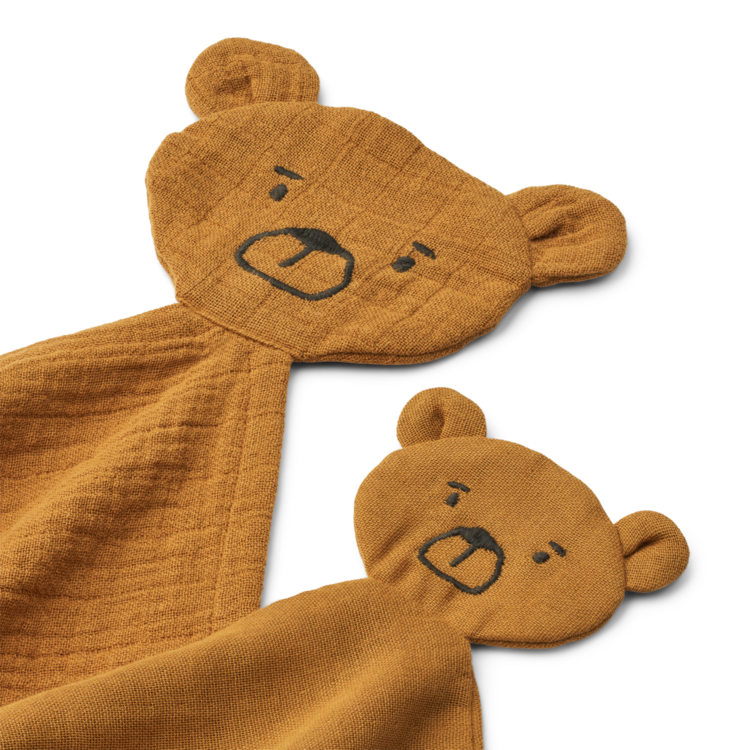 Liewood Alya bear cuddle cloth set 3050 golden caramel