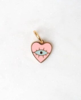 Love Issue Bedel pink heart eye