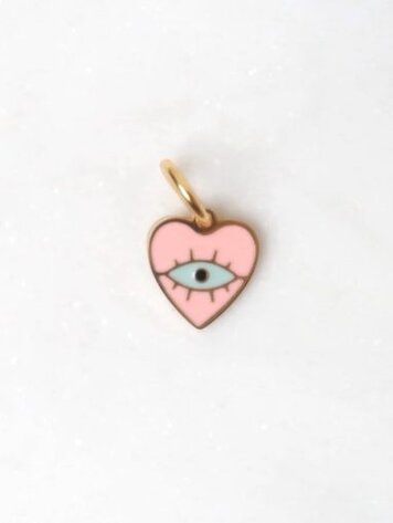 Love Issue Bedel pink heart eye