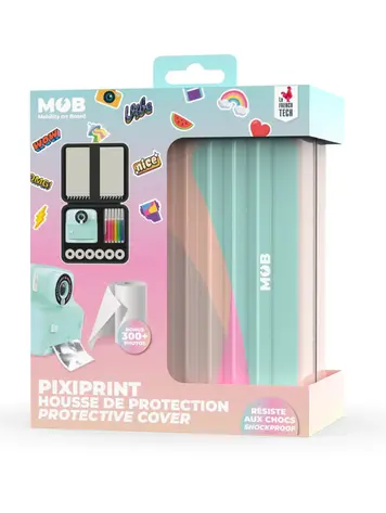 MOB Travel Kit: Pixi print Case + 4 paper rolls (incl. 1 sticking roll)