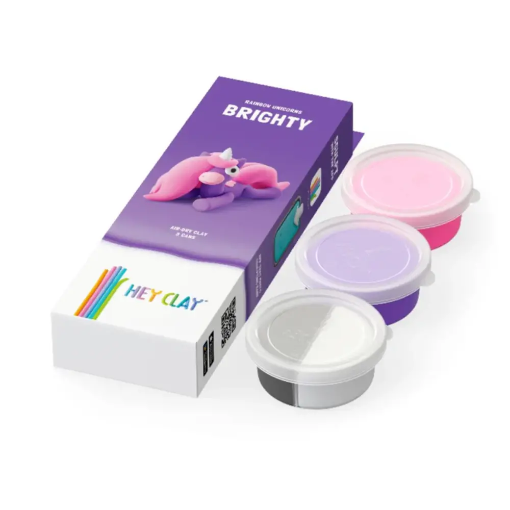 Hey Clay 30137 Hey Clay - Rainbow Unicorn - Brighty 3 cans Hey Clay 30137 Hey Clay - Rainbow Unicorn - Brighty 3 cans