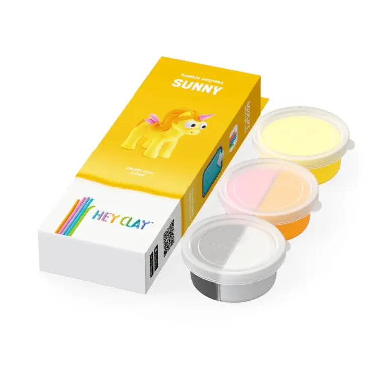 Hey Clay 30135 Hey Clay - Rainbow Unicorn - Sunny 3 cans