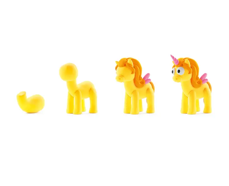 Hey Clay 30135 Hey Clay - Rainbow Unicorn - Sunny 3 cans