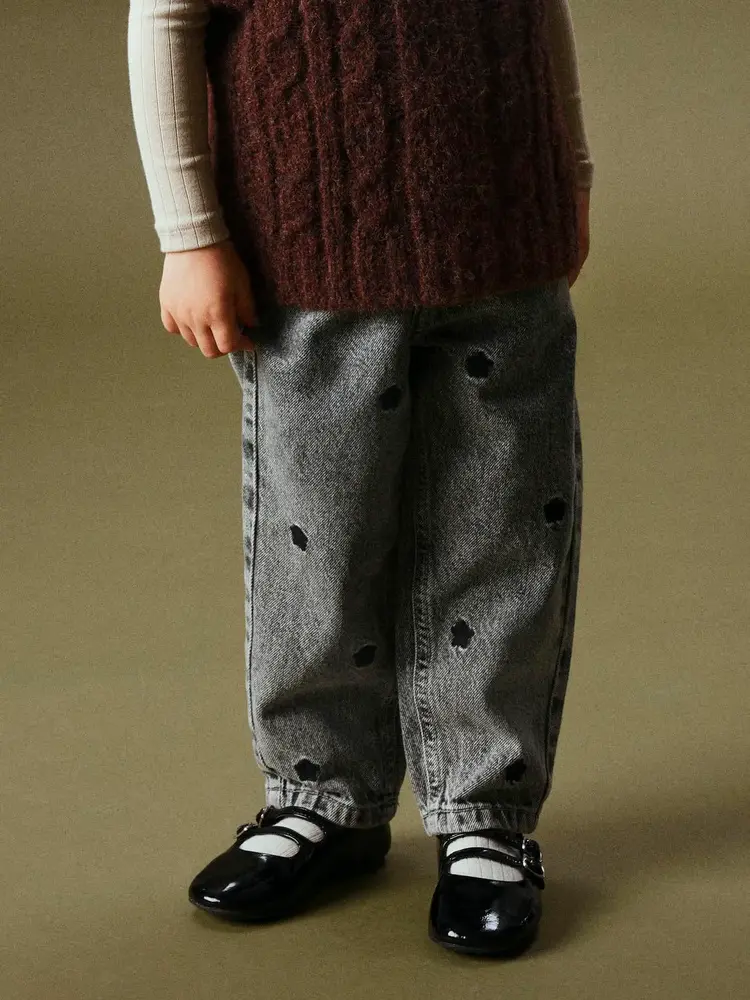 Name It 13232569 NMFBELLA MOM EMB JEANS Grey Stars Name It 13232569 NMFBELLA MOM EMB JEANS Grey Stars