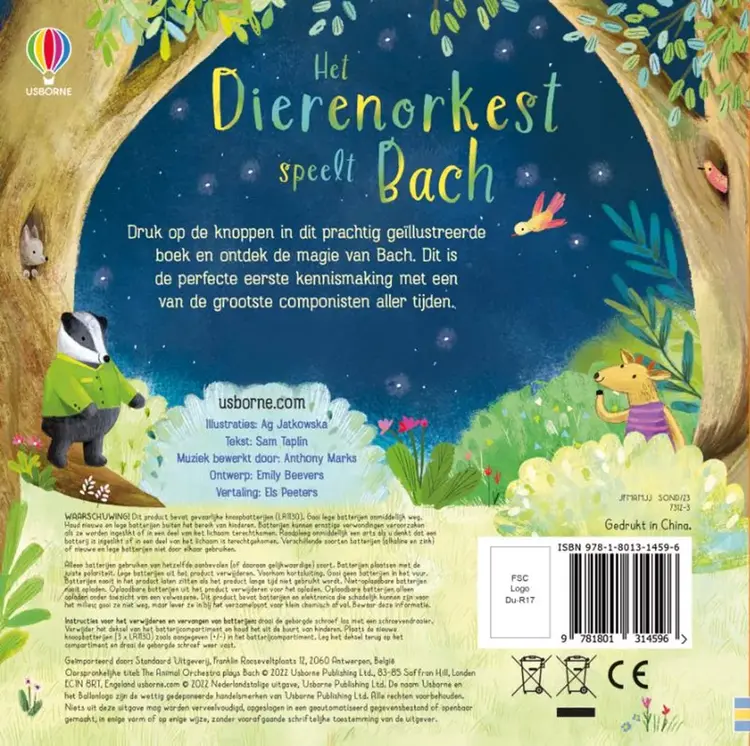 Geluidenboek: Het dierenorkest speelt Bach 2+