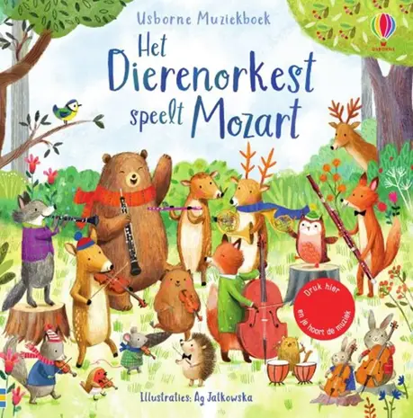 Boeken Geluidenboek: Het dierenorkest speelt Mozart 2+ Boeken Geluidenboek: Het dierenorkest speelt Mozart 2+