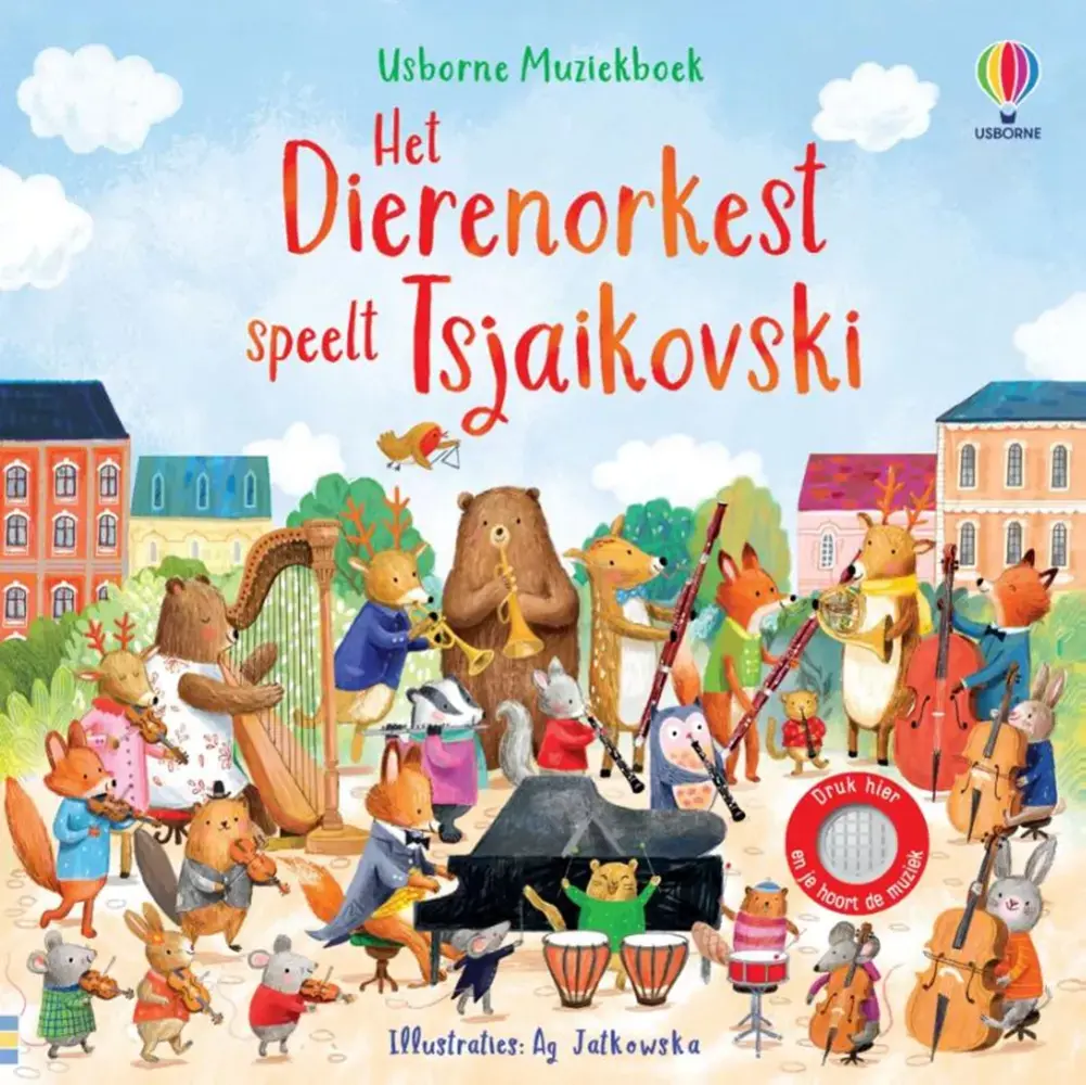Boeken Geluidenboek: Het dierenorkest speelt Tsjaikovski 2+ Boeken Geluidenboek: Het dierenorkest speelt Tsjaikovski 2+