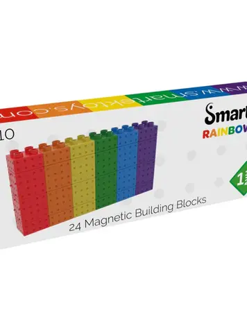 Smartek Magnetische bouwblokken regenboog - 24 stuks