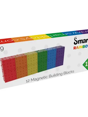 Smartek Magnetische bouwblokken regenboog - 12 stuks