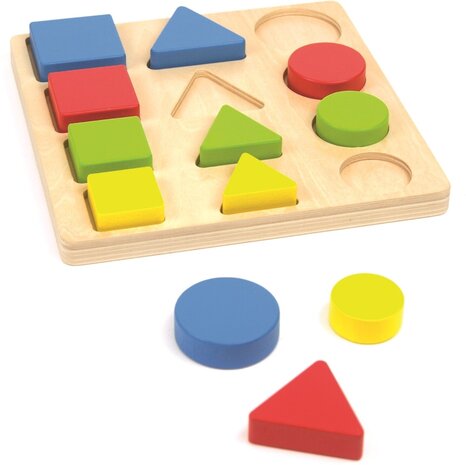 Andreu Toys 3 geo vormen puzzel