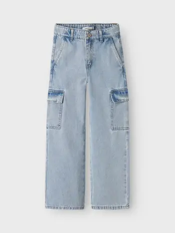 Name It 13220709 NKFROSE HW WIDE CARGO JEANS 6190-BS Name It 13220709 NKFROSE HW WIDE CARGO JEANS 6190-BS
