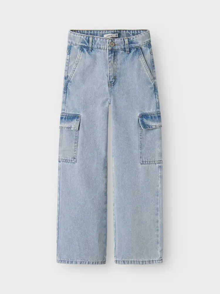 Name It 13220709 NKFROSE HW WIDE CARGO JEANS 6190-BS