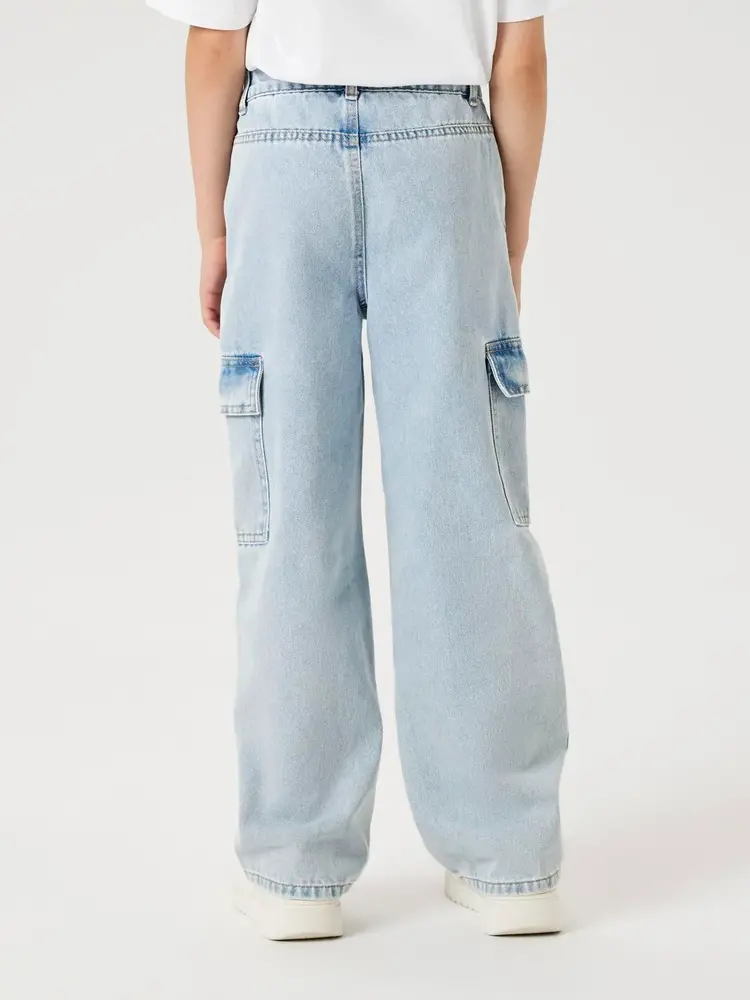 Name It 13220709 NKFROSE HW WIDE CARGO JEANS 6190-BS Name It 13220709 NKFROSE HW WIDE CARGO JEANS 6190-BS