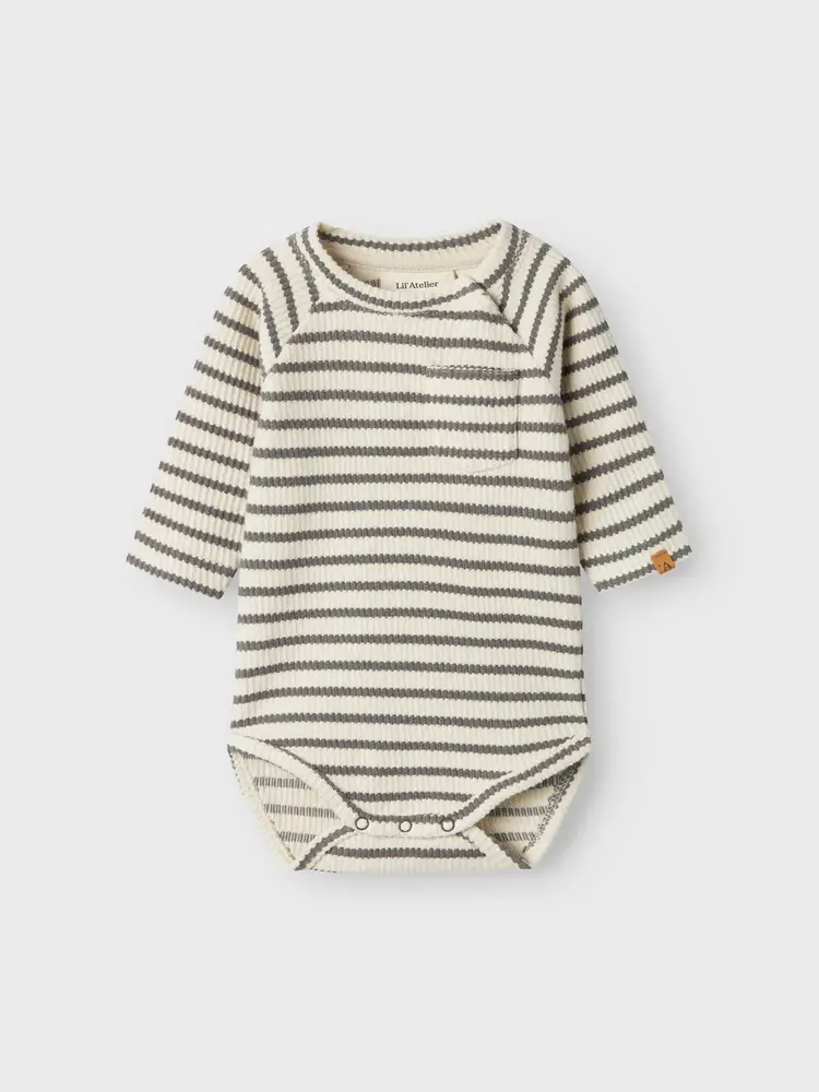 Lil Atelier 13238635 NBMTADEO LS BODY LIL Pewter