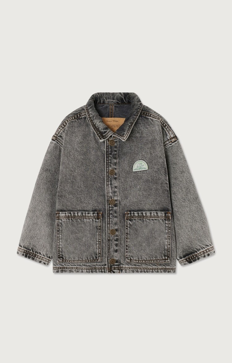 American Vintage jack in gemeleerd grijs