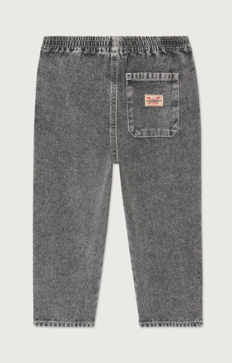 American Vintage grijze denim broek met elastische taille