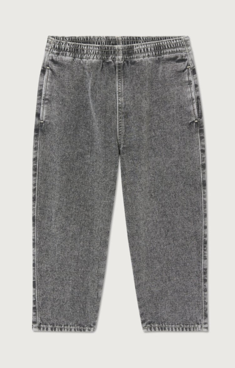 American Vintage grijze denim broek met elastische taille