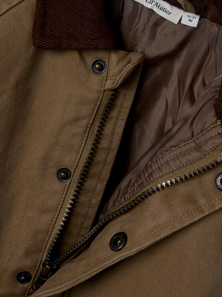 Lil Atelier 13237135 NMNNORO LOOSE JACKET LIL Petrified Oak Lil Atelier 13237135 NMNNORO LOOSE JACKET LIL Petrified Oak