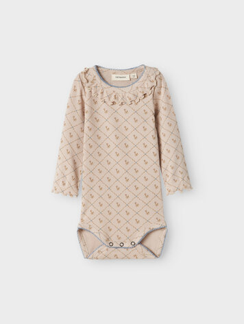 Lil Atelier 13238318 NBFGAGO KUG LS SLIM BODY LIL Gray Morn