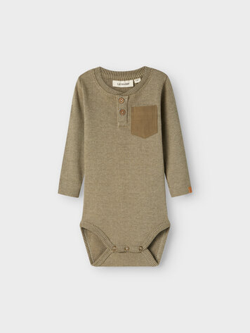Lil Atelier 13238810 NBMBARBAR LS SLIM BODY LIL Moss Gray