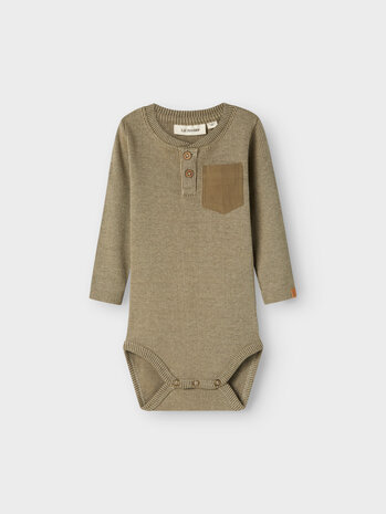 Lil Atelier 13238810 NBMBARBAR LS SLIM BODY LIL Moss Gray Lil Atelier 13238810 NBMBARBAR LS SLIM BODY LIL Moss Gray