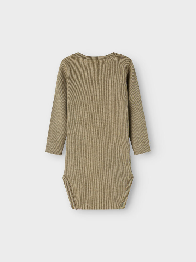 Lil Atelier 13238810 NBMBARBAR LS SLIM BODY LIL Moss Gray