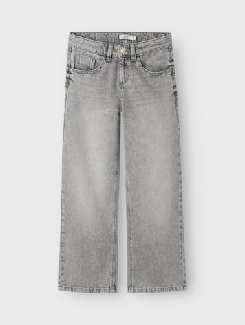 Name It 13230733 NKFROSE WIDE JEANS 5529-BE NOOS Light Grey Denim