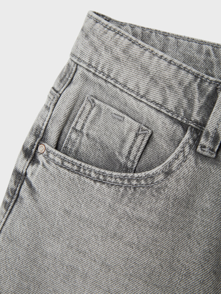 Name It 13230733 NKFROSE WIDE JEANS 5529-BE NOOS Light Grey Denim