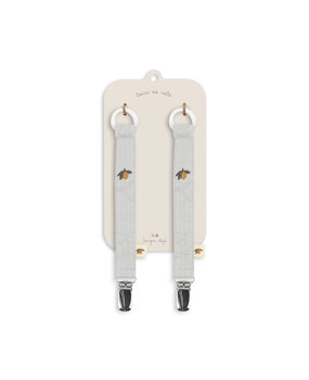 Konges Slojd 2-pack seersucker pacifier strap high rise