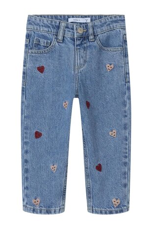 Name It 13232569 NMFBELLA MOM EMB JEANS Heart Smile Name It 13232569 NMFBELLA MOM EMB JEANS Heart Smile