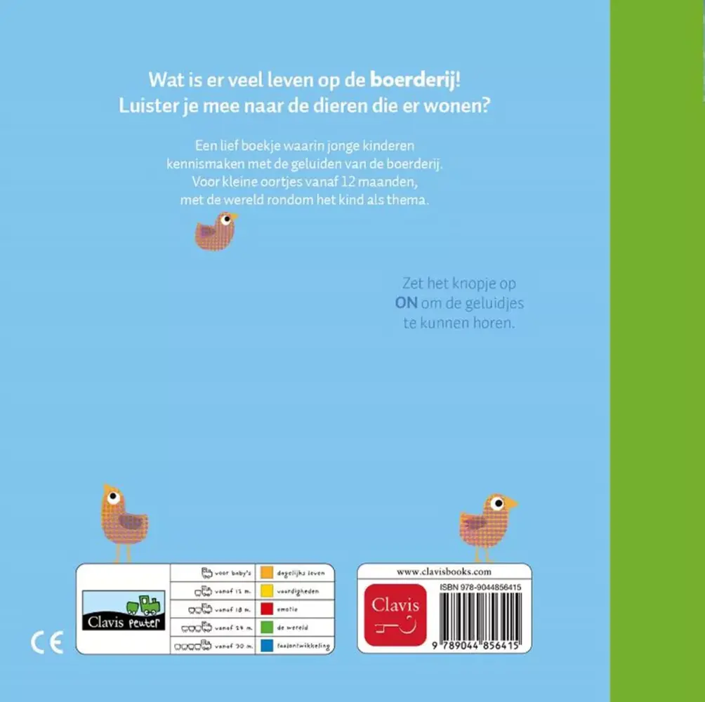 Boeken Geluidenboek Clavis: De boerderij 1+ Boeken Geluidenboek Clavis: De boerderij 1+