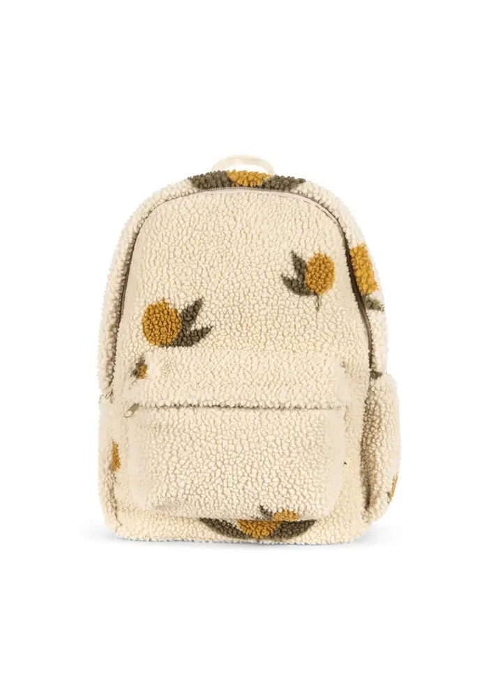 Konges Slojd Jody teddy backpack mon grand citron Konges Slojd Jody teddy backpack mon grand citron