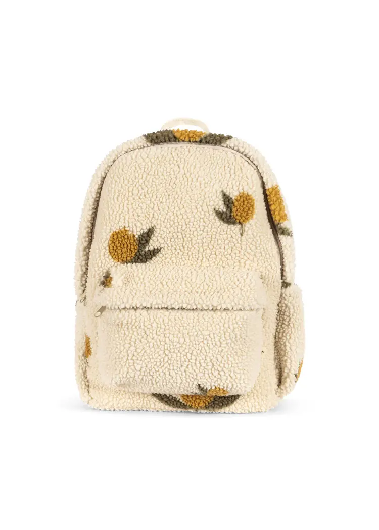Konges Slojd Jody teddy backpack mon grand citron