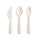 Mushie Bestekset ivory Mushie Bestekset ivory